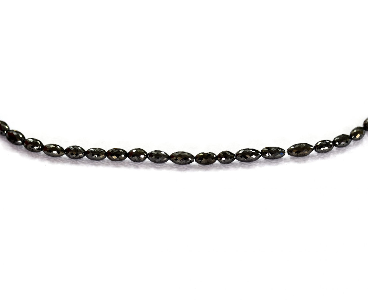 Black Diamond Oval Faceted