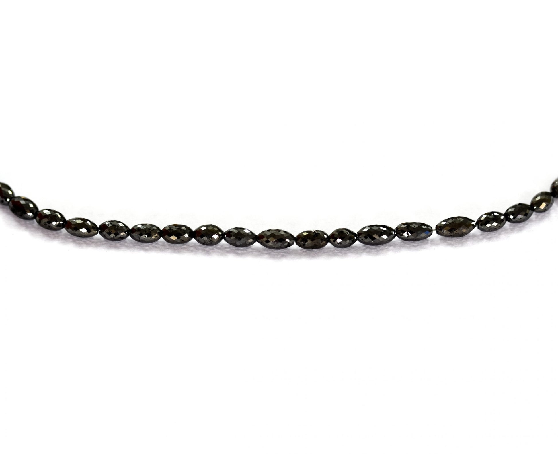 Black Diamond Oval Faceted