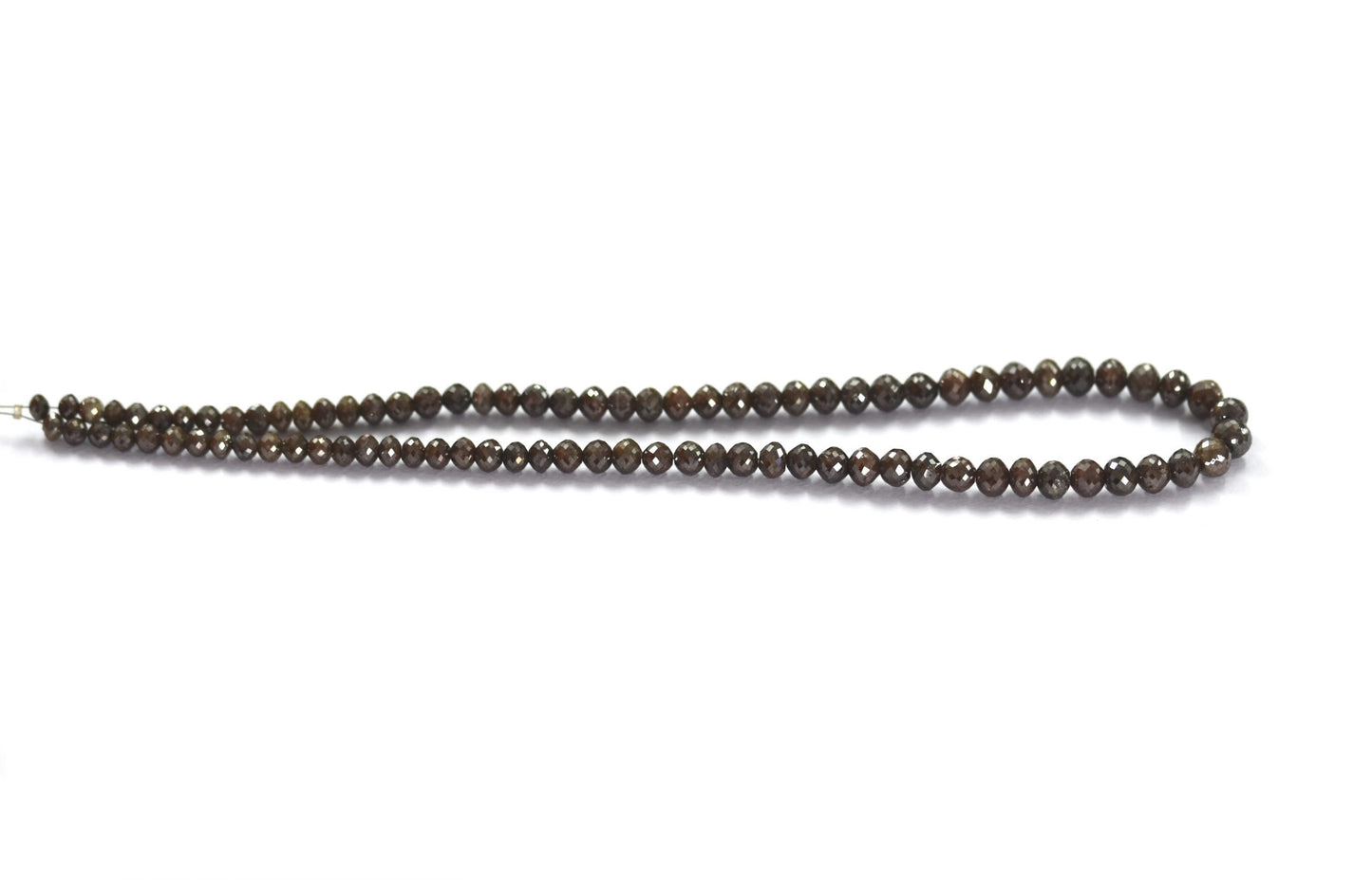Brown Diamond Rondelle Faceted