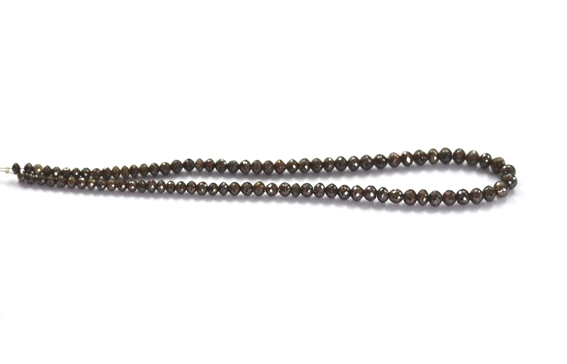 Brown Diamond Rondelle Faceted