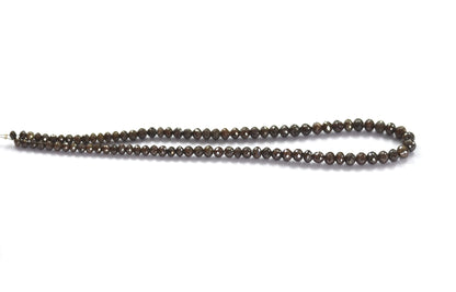 Brown Diamond Rondelle Faceted