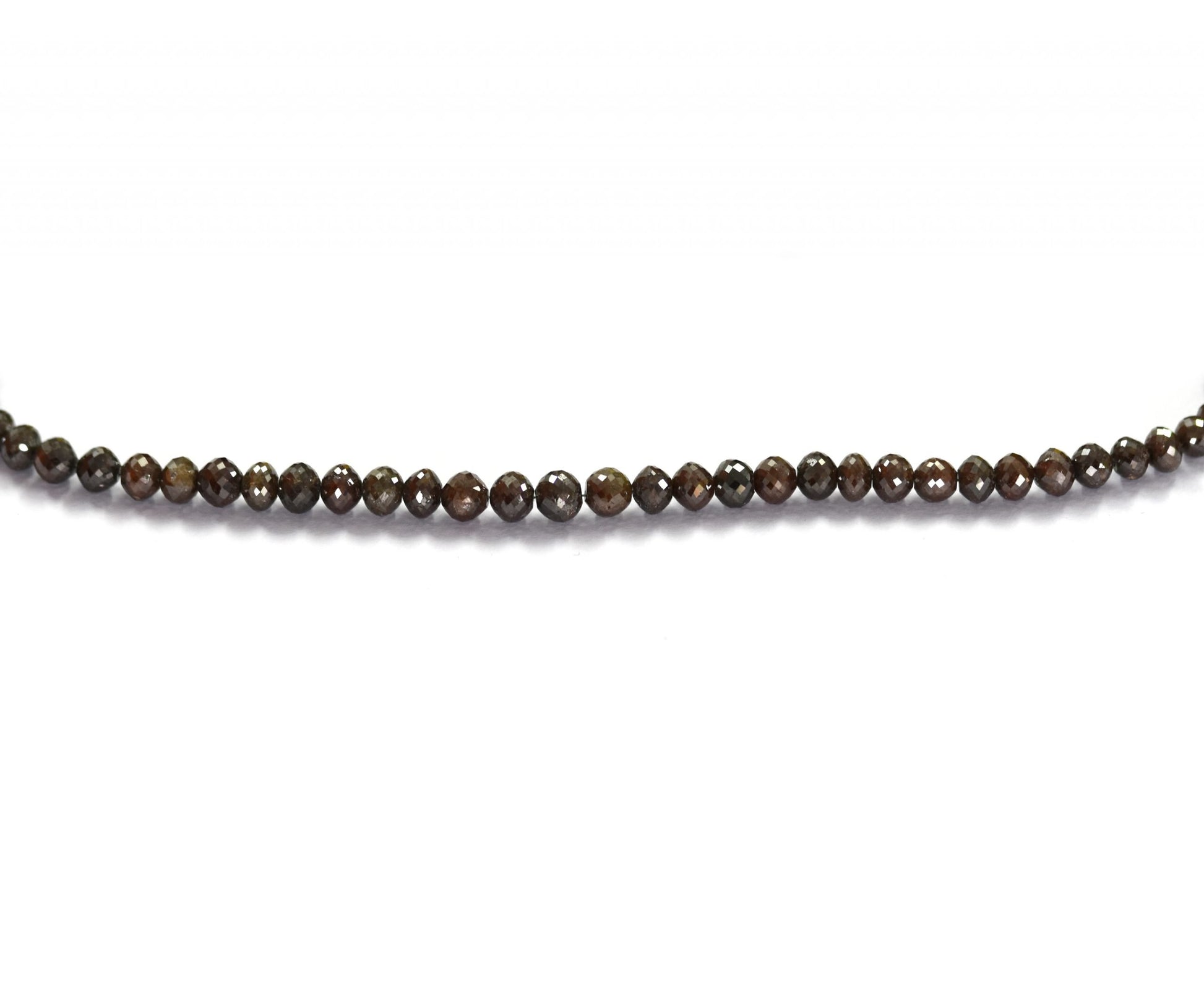 Brown Diamond Rondelle Faceted