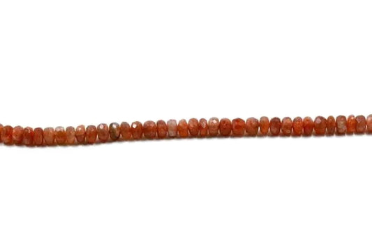 Sunstone Rondelle Faceted