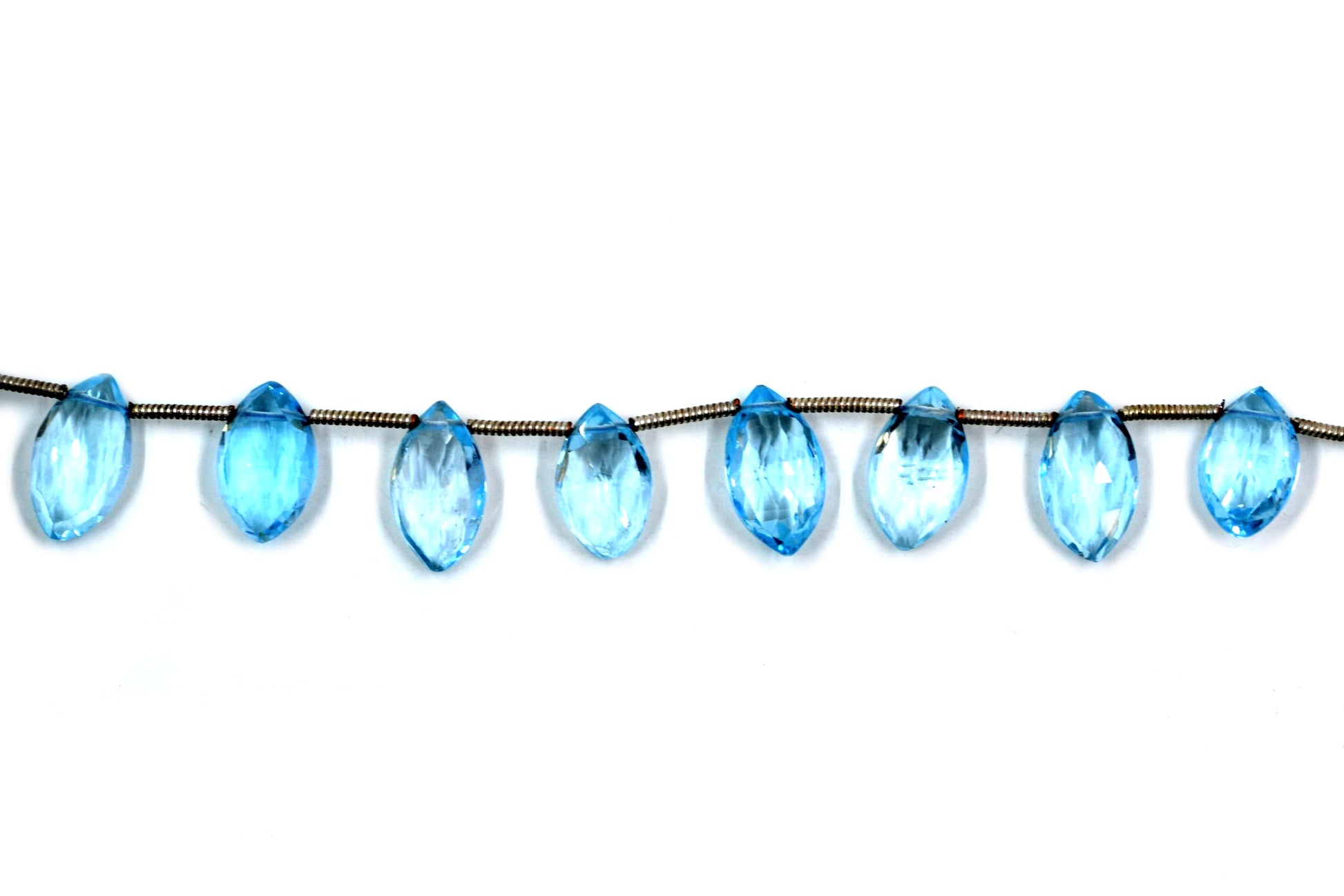 Blue Topaz Marquise S/D Faceted AAA