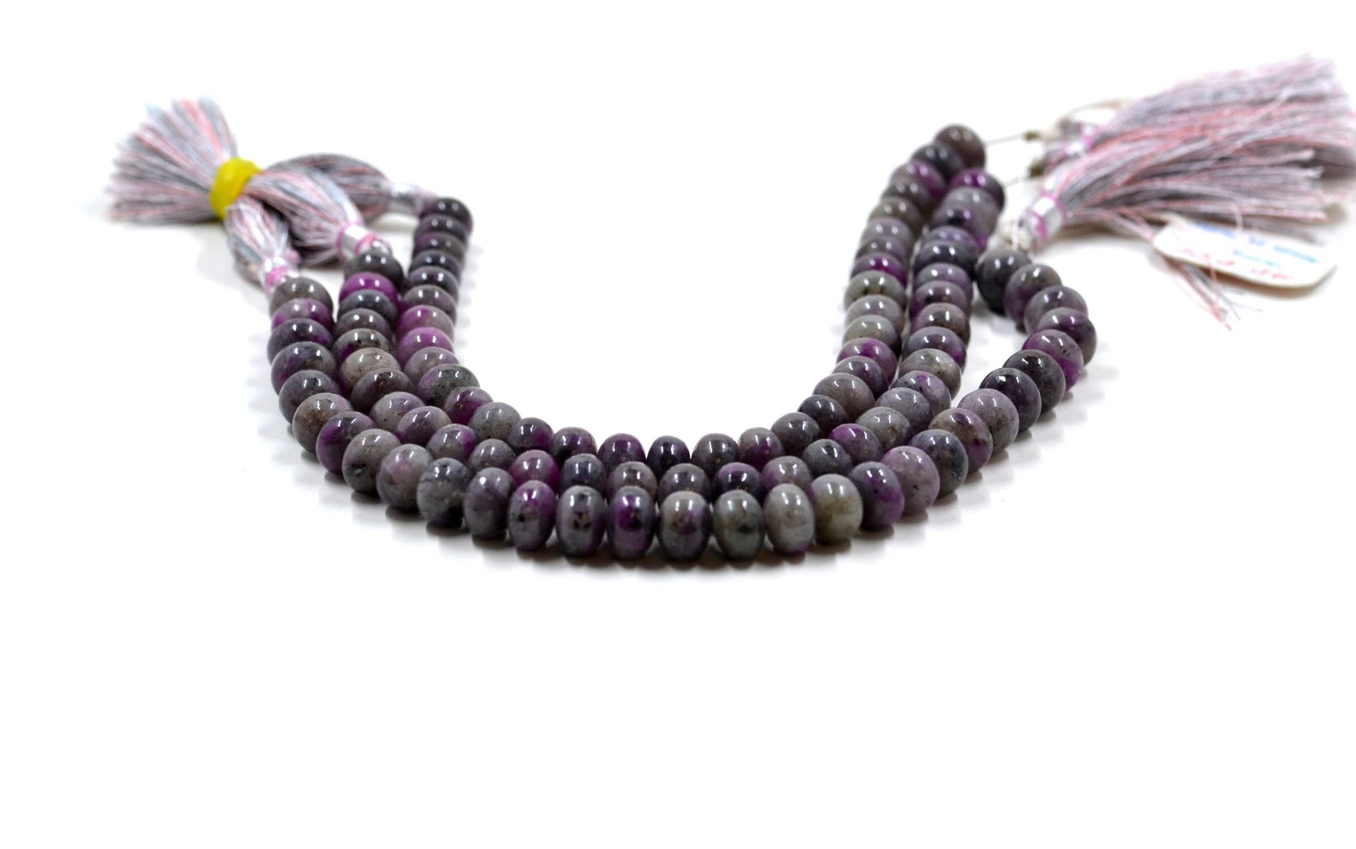 Ruby Zoisite Rondelle Smooth Beads