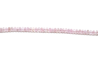 Morganite Rondelle Smooth