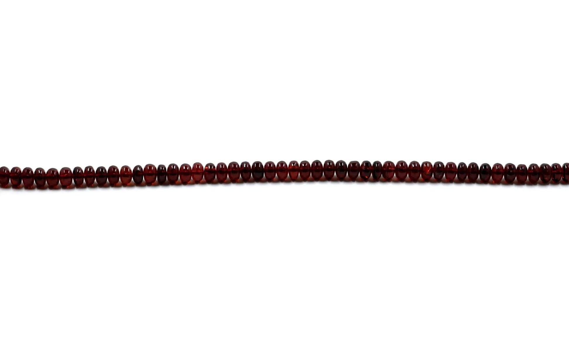 Garnet Rondelle Smooth