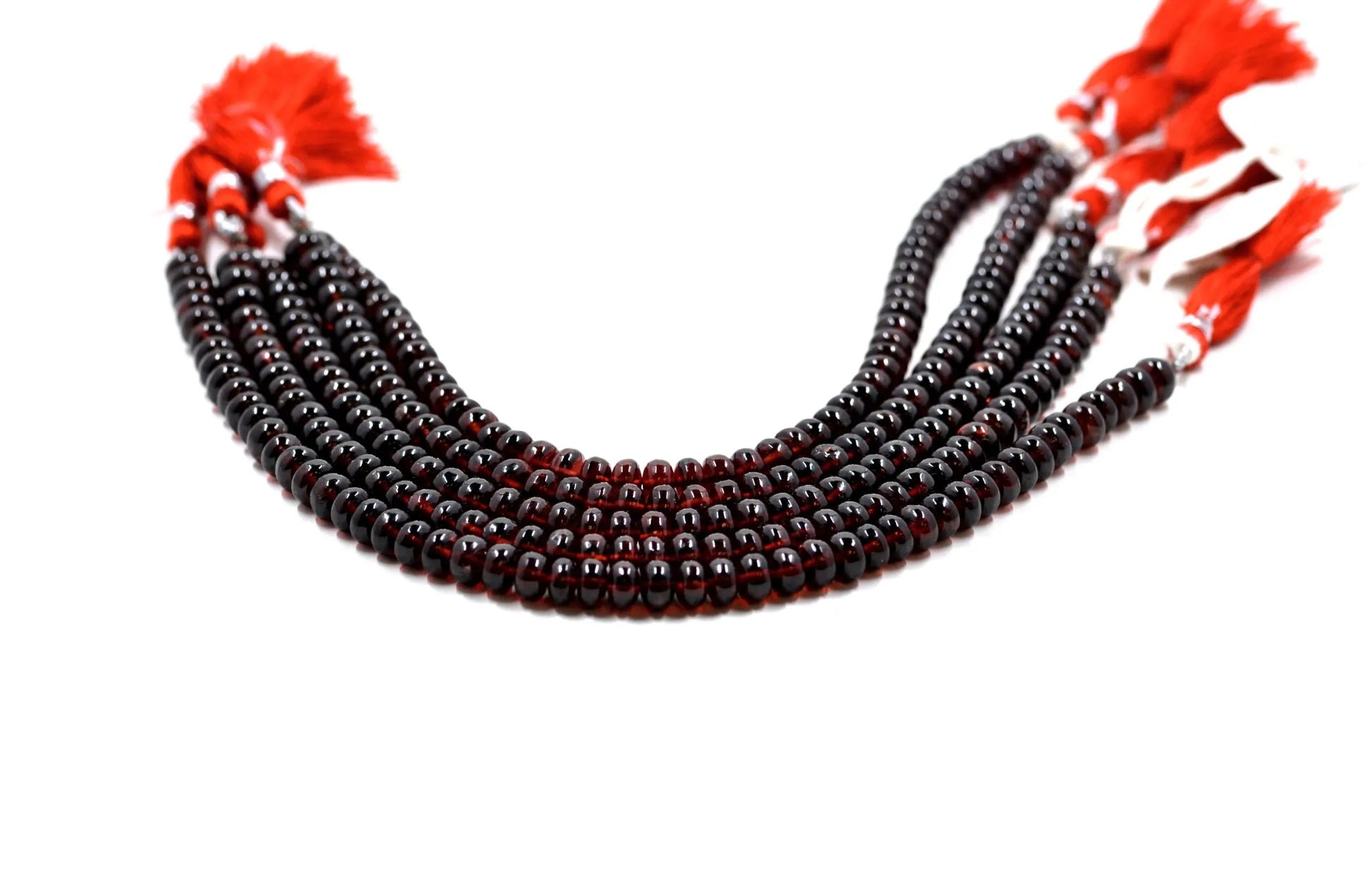 Garnet Rondelle Beads