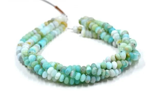 Peruvian Opal Rondelle Beads
