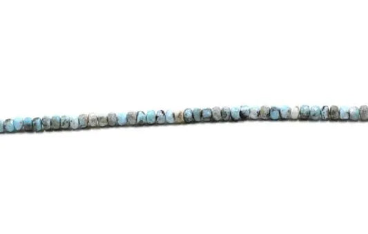 Larimar Rondelle Faceted