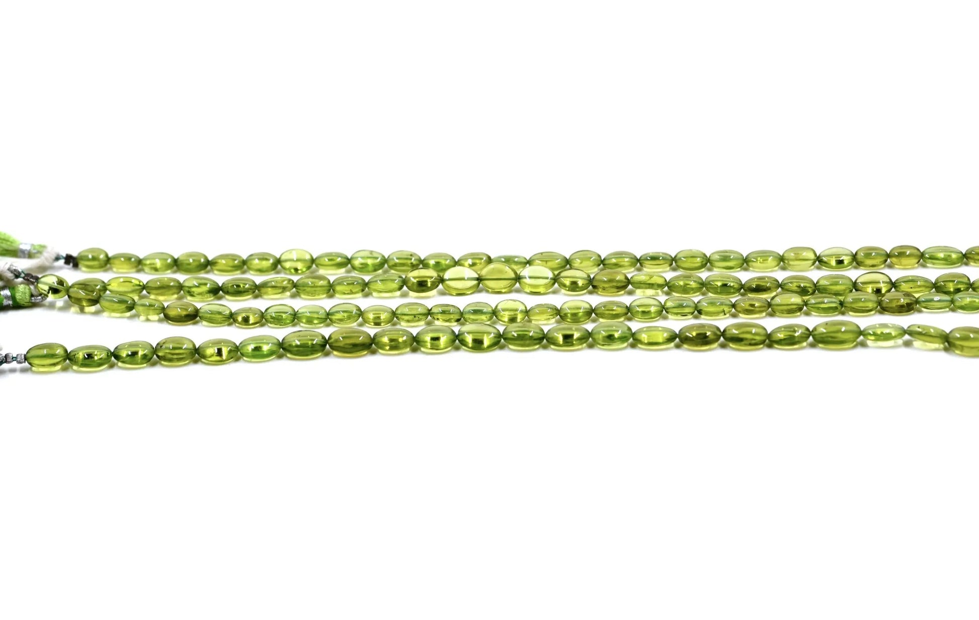Peridot Oval Gemstone Beads