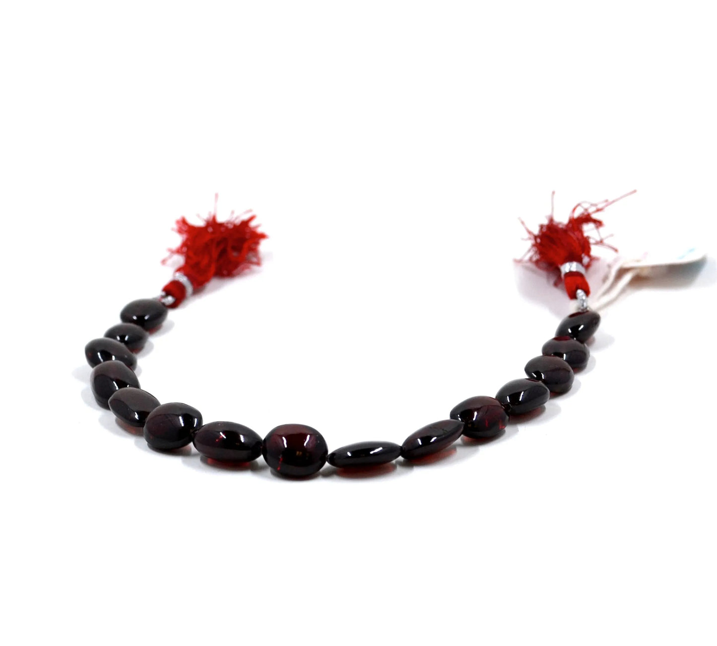 Garnet Oval Smooth Beads