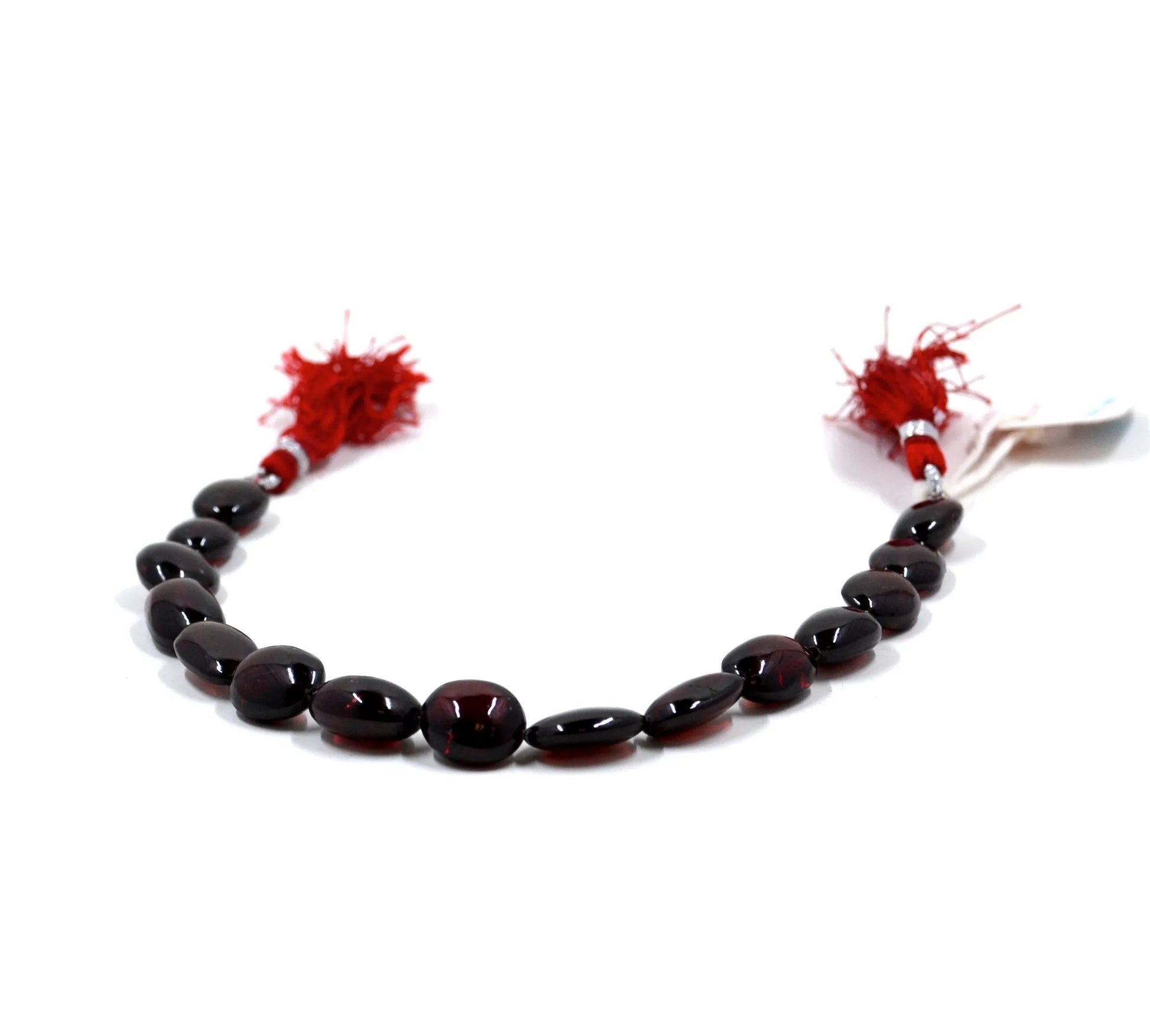 Garnet Oval Smooth Beads