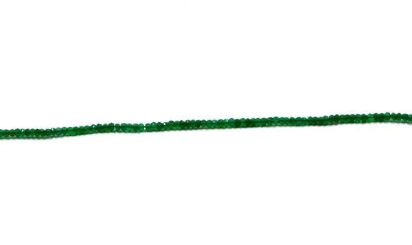 Green Onyx Rondelle Faceted
