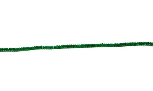 Green Onyx Rondelle Faceted