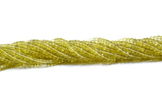 Lemon Quartz Rondelle Faceted