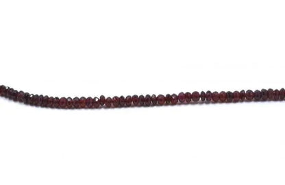 Garnet Rondelle Faceted