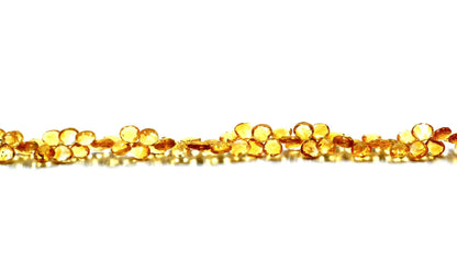 Citrine Heart Beads