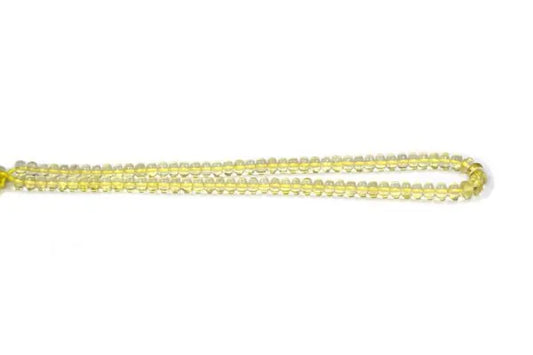 Lemon Quartz Rondelle Smooth