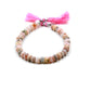 Pink Opal Rondelle Beads