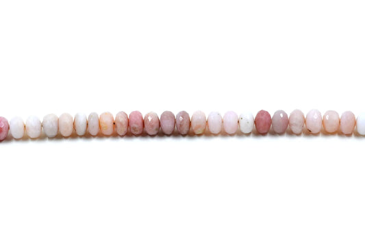 Pink Opal Rondelle Faceted