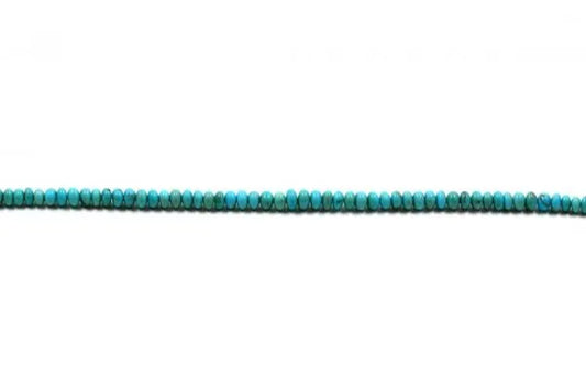Turquoise Rondelle Smooth