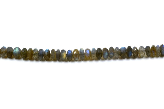 Labradorite Rondelle Faceted