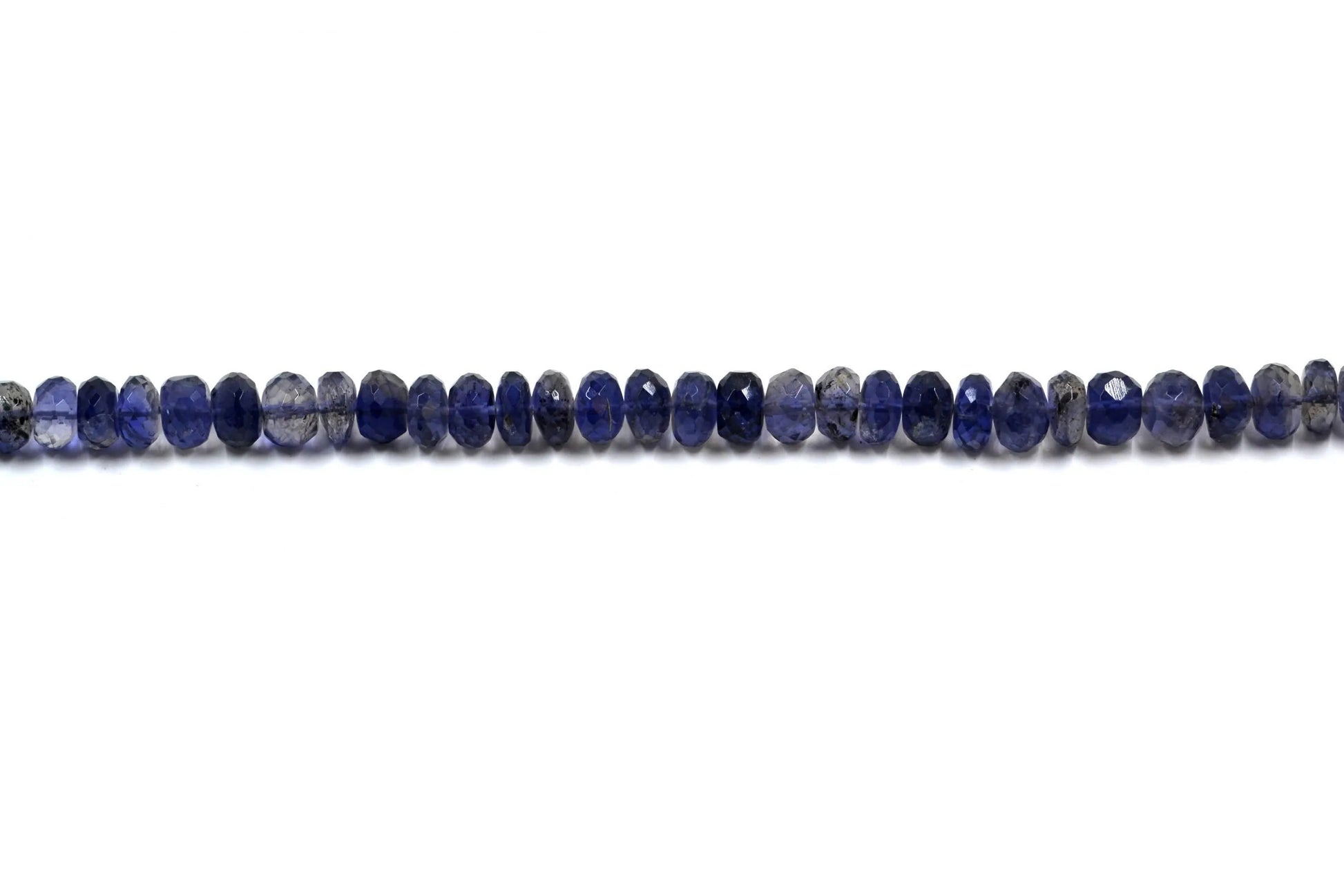 Iolite Rondelle Faceted