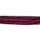 Ruby Rondelle Faceted Beads