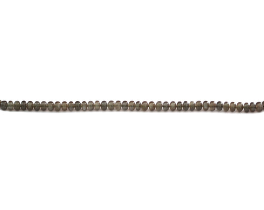 Grey Moonstone Rondelle Smooth Gemstone