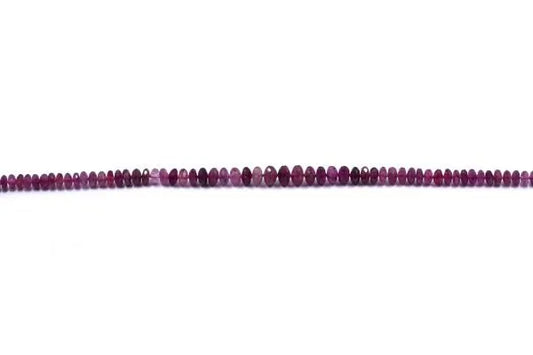 Rubellite Tourmaline Rondelle Faceted