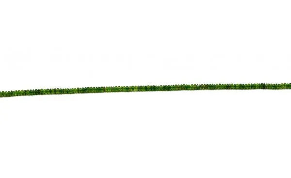 Chrome Diopside Rondelle Smooth 