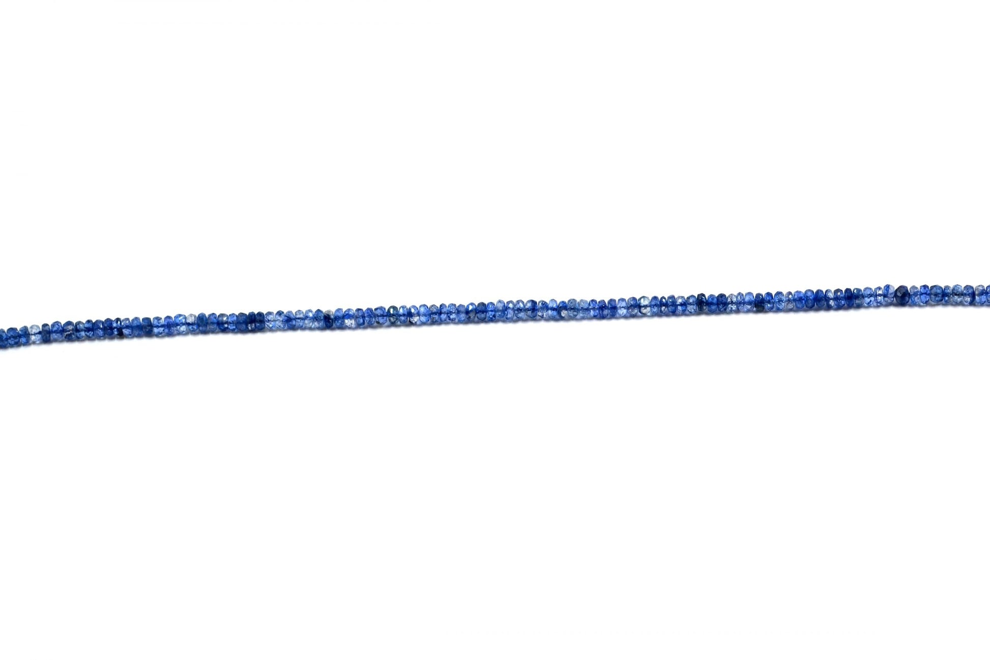 Blue Kyanite Rondelle Faceted AA