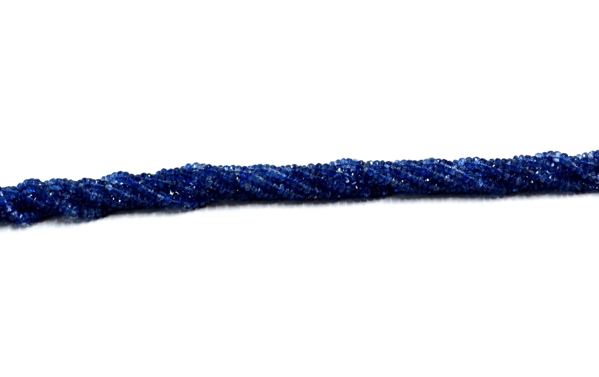 Blue Kyanite Rondelle Faceted AA