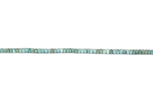 Larimar Rondelle Faceted