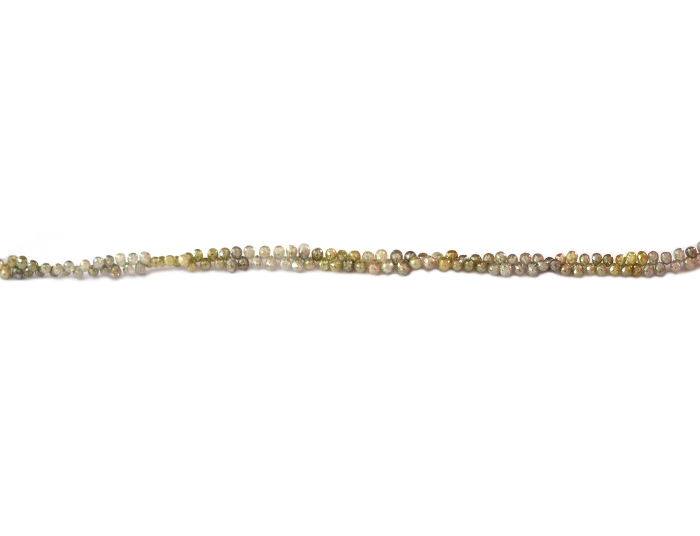 Multi Diamond Teardrop Faceted