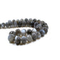 Grey Moonstone Rondelle Beads