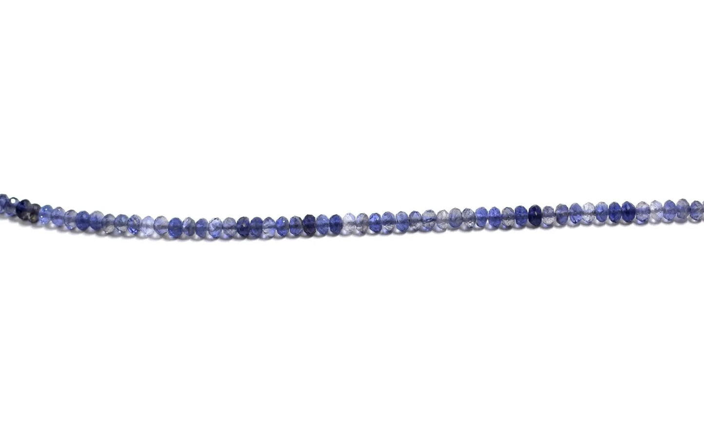 Iolite Rondelle Faceted