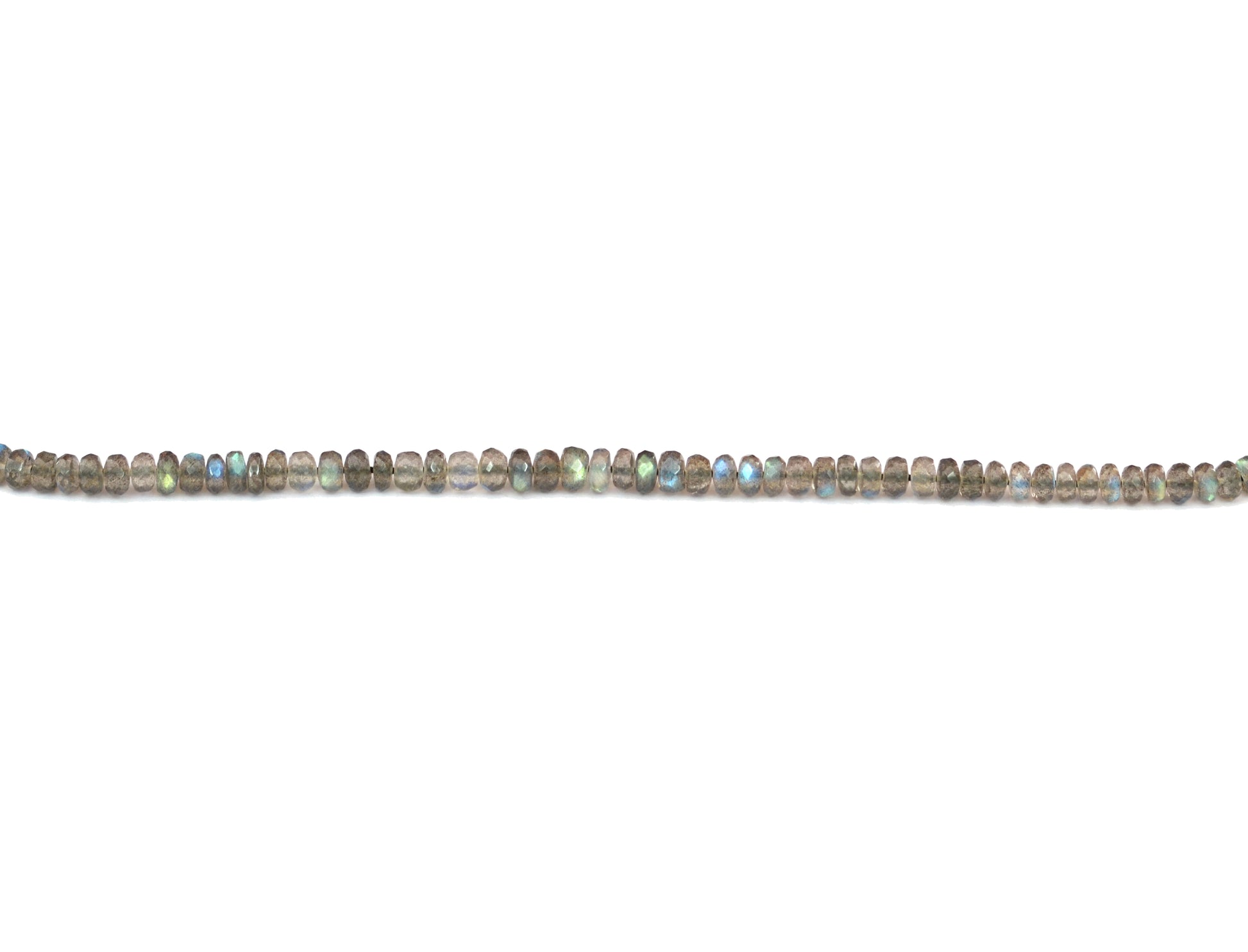 Labradorite Rondelle Faceted