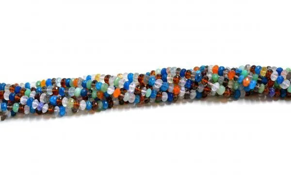 Multi Stone Rondelle Faceted