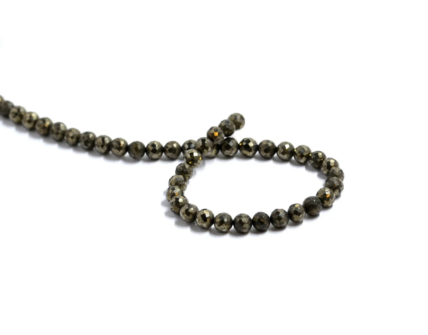 Pyrite Round Beads