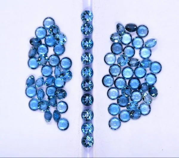 London Blue Topaz Round Cut Stone