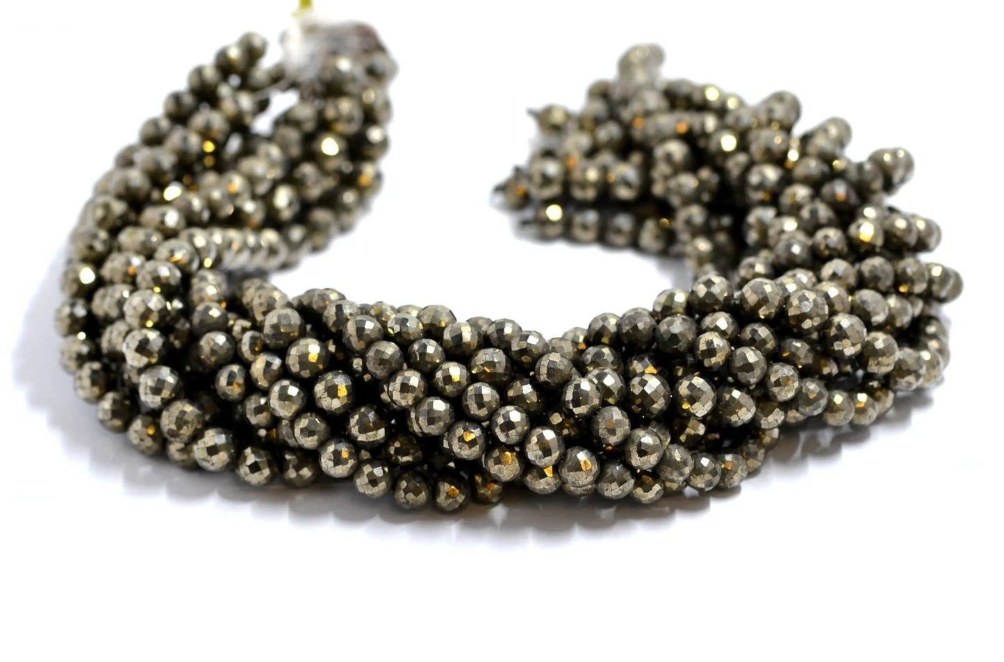 Pyrite Round Gemstone Beads