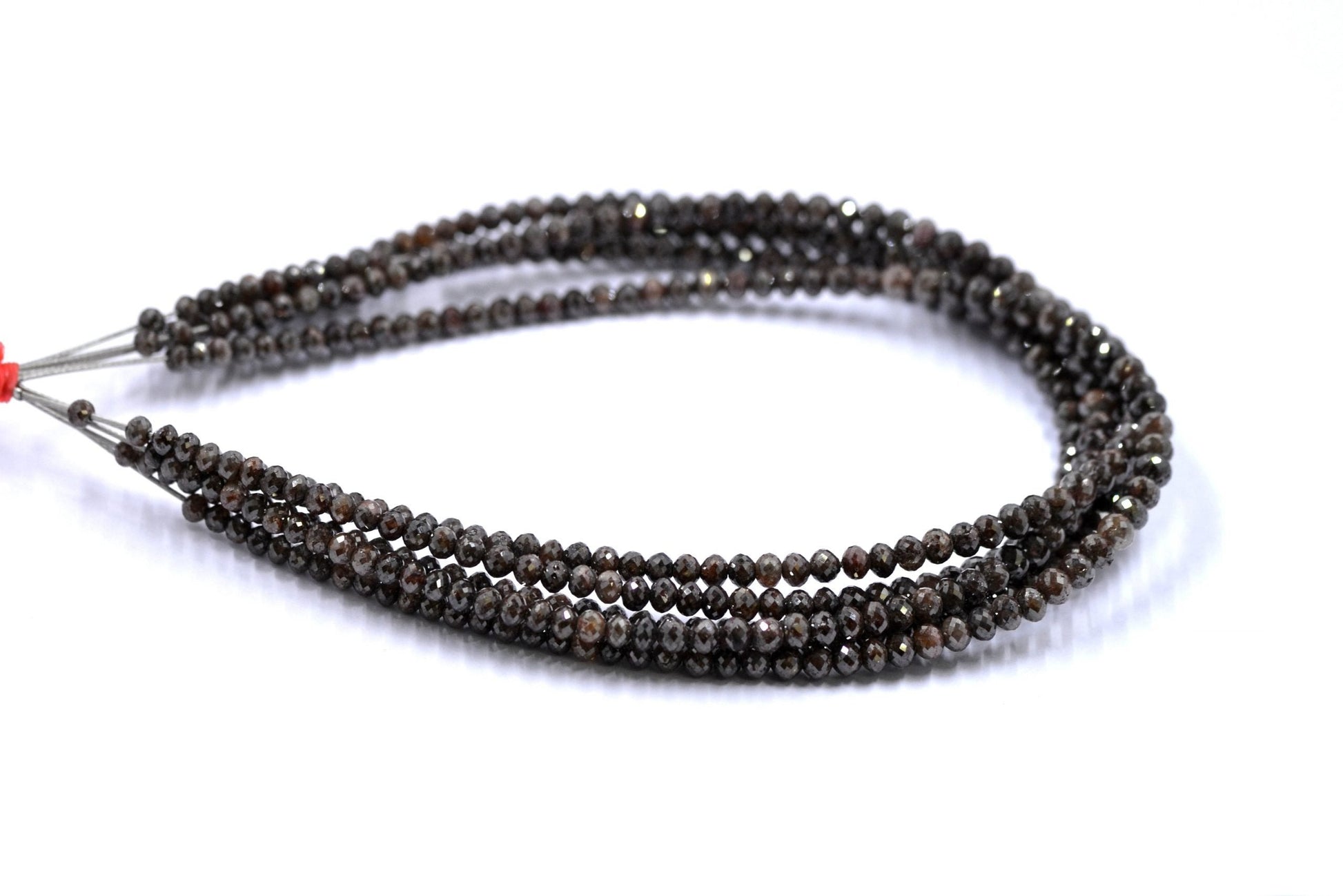 Brown Diamond Rondelle Faceted