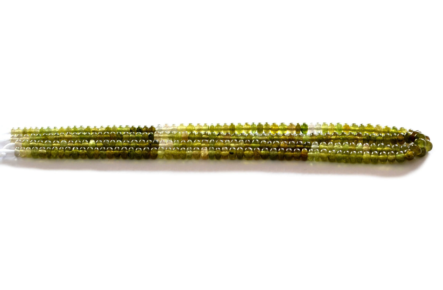 Shaded Green Sapphire Rondelle Beads