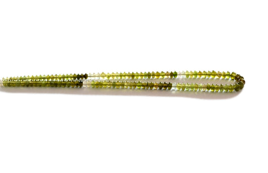 Shaded Green Sapphire Rondelle Smooth