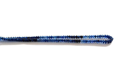 Shaded Blue Sapphire Rondelle Smooth