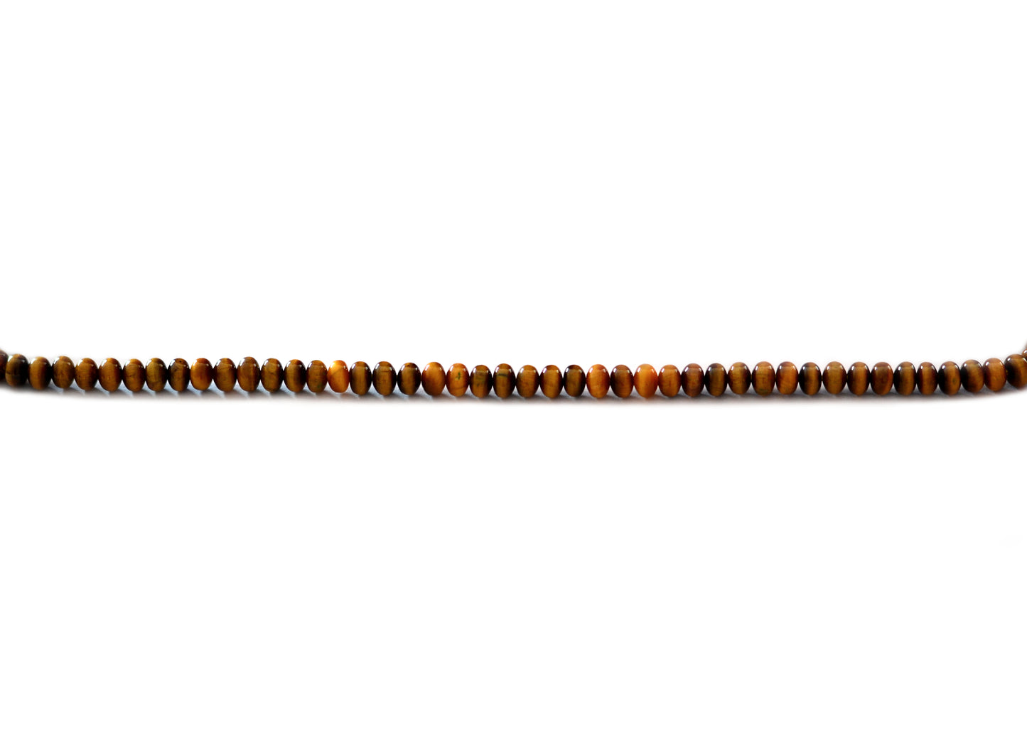 Tiger's Eye Rondelle Smooth