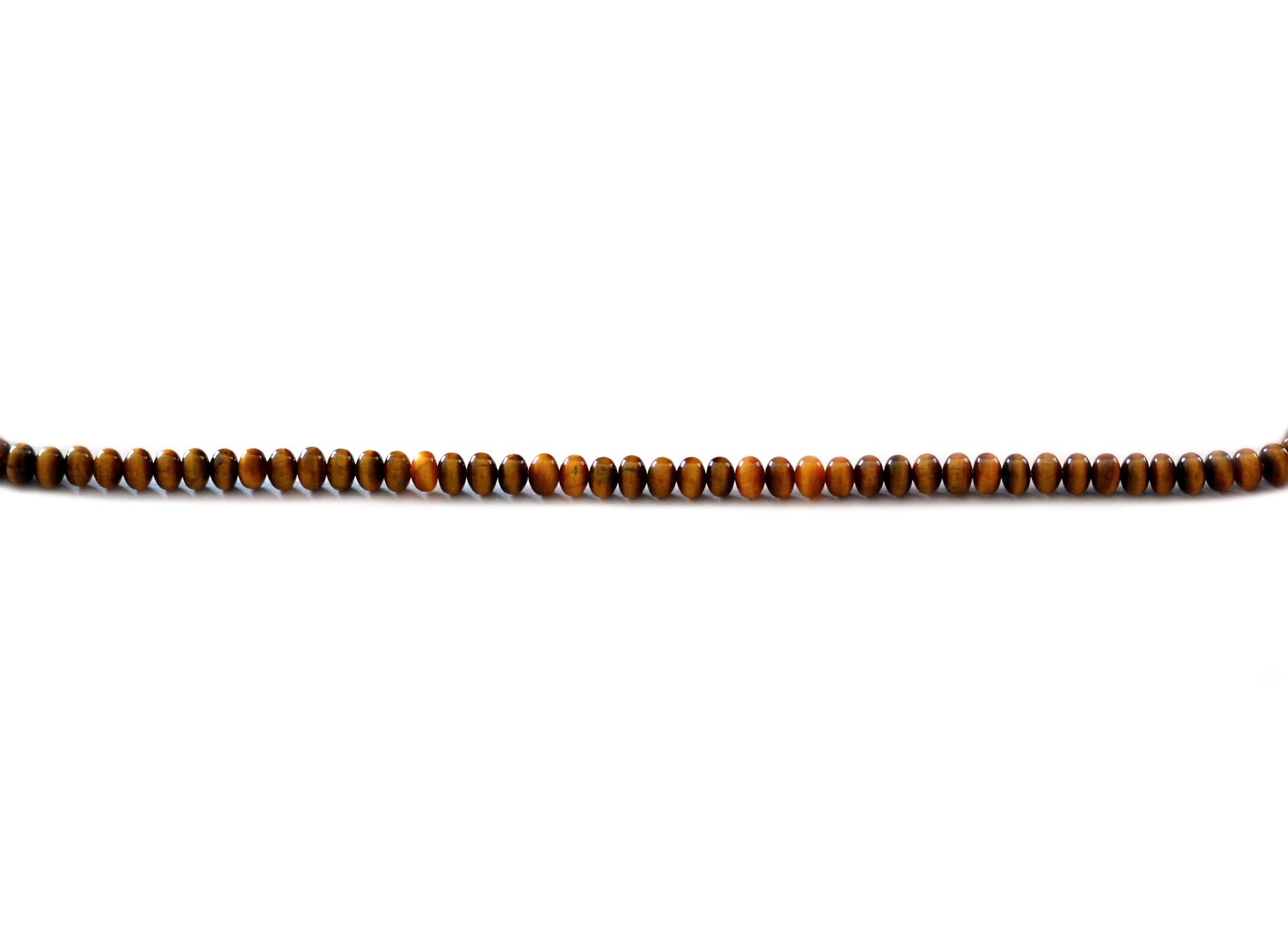 Tiger's Eye Rondelle Smooth