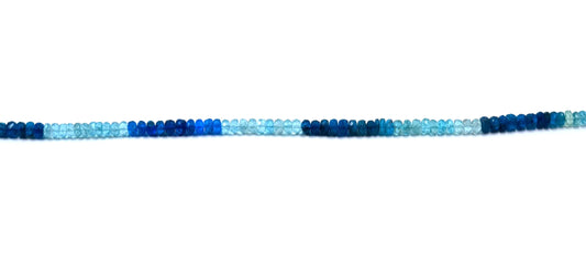 Shaded Apatite Rondelle Faceted